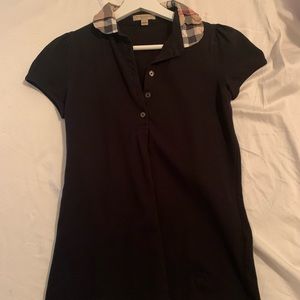 Burberry black polo shirt